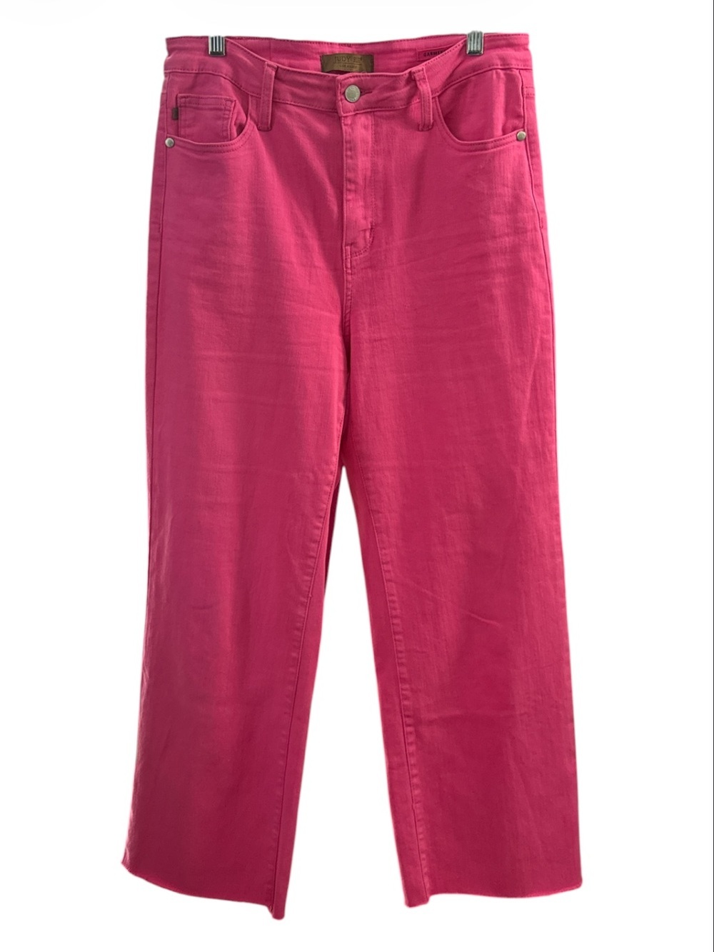 Judy Blue pink jeans raw hem size 13/31